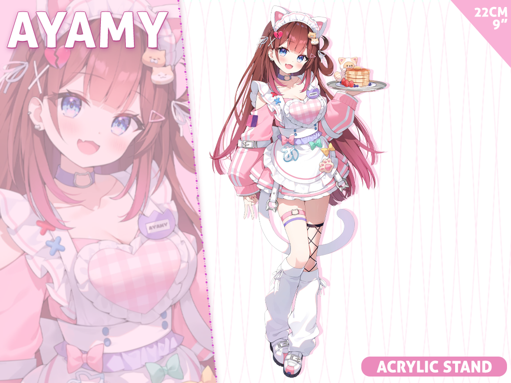 [Preorder] 222mm Ayamy acrylic standee (maid pink)