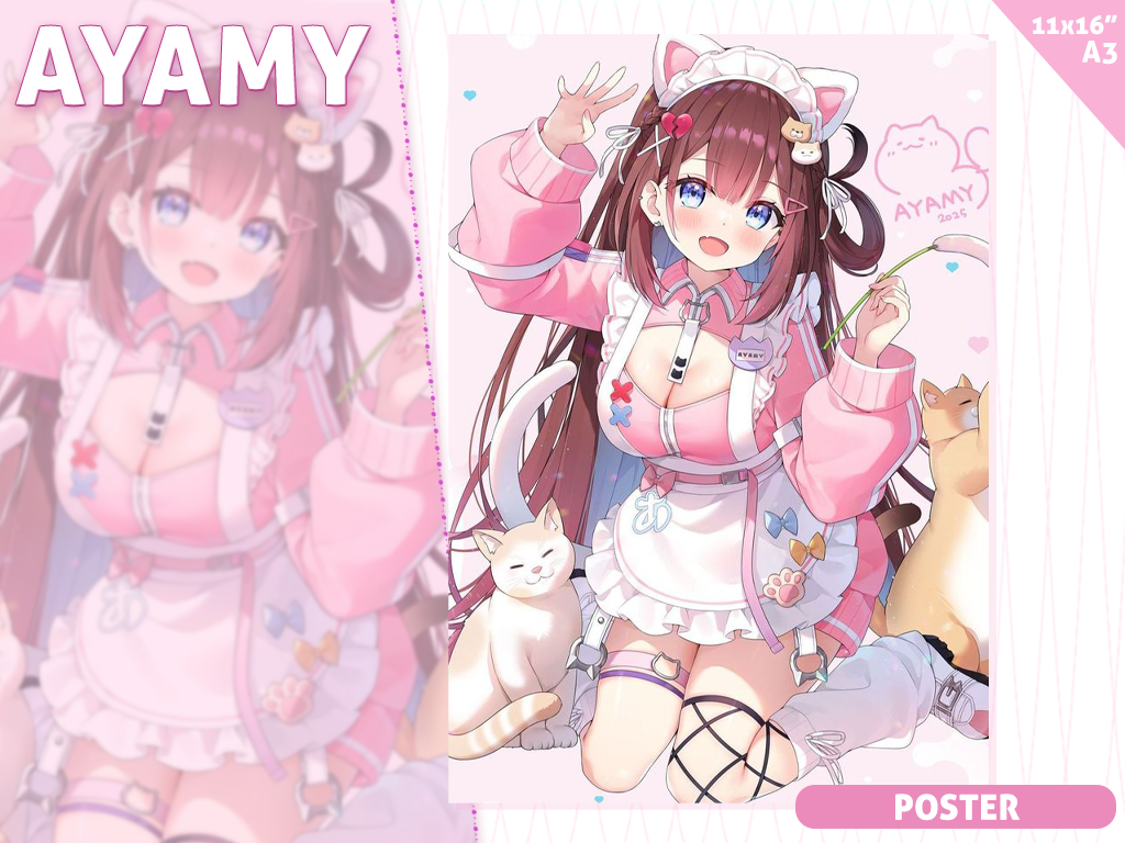 [Preorder] A3 poster Ayamy around Cats
