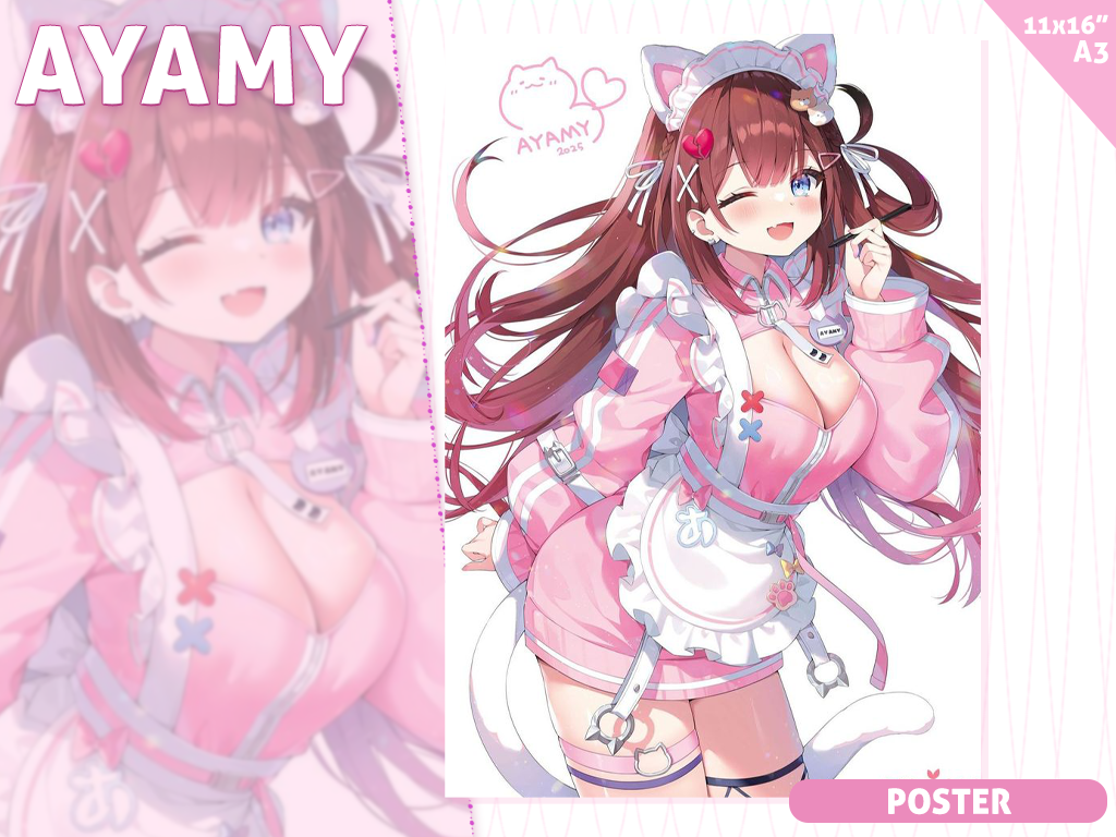 [Preorder] A3 poster Ayamy jersey clothes maid