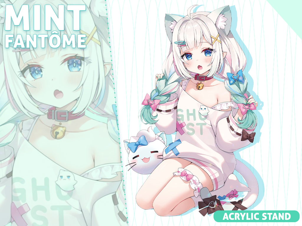 [Preorder] Mint Cat ear acrylic stand