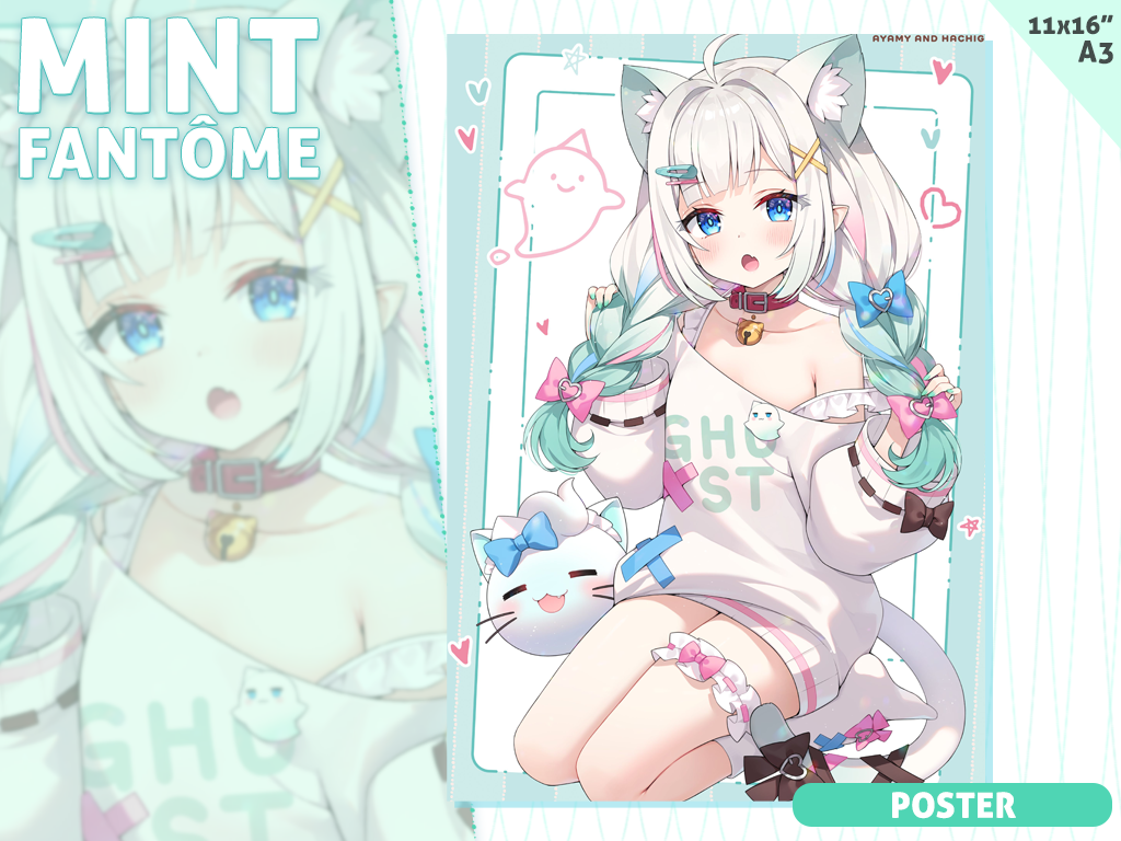 [Preorder] A3 poster Mint Cat ear