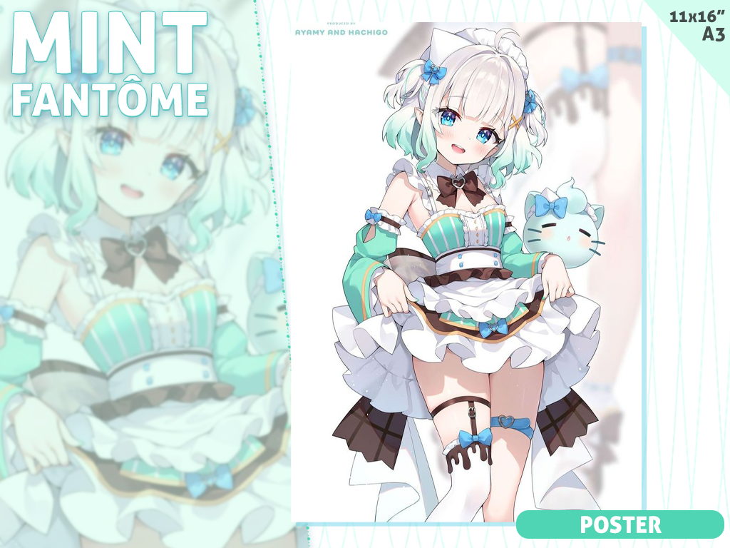 [Preorder] A3 poster Mint Standing lift the skirt