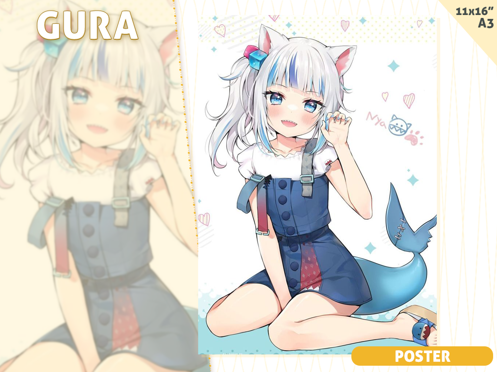 [Preorder] A3 poster Gura