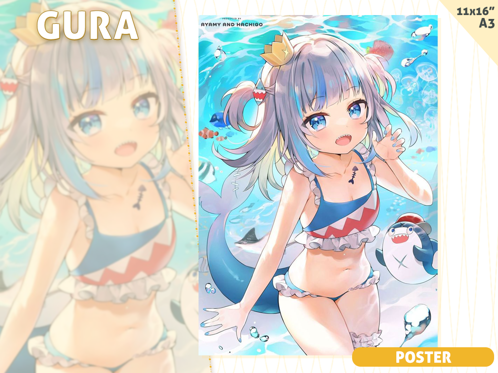 [Preorder] A3 poster Gura MIZUGI