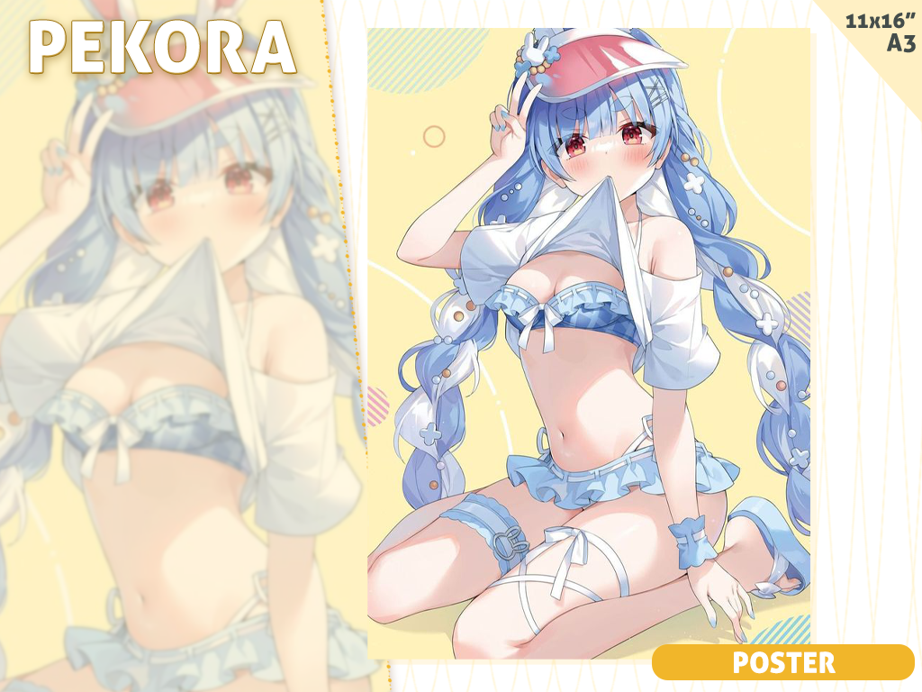 [Preorder] A3 poster Pekora MIZUGI